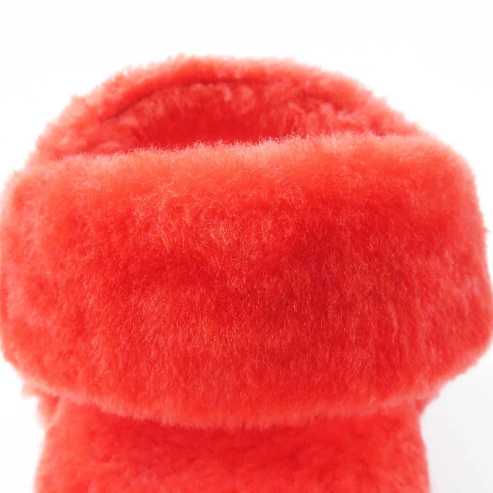 FENDI Sandals 8X8229 Sheep Fur Mouton Red type 37