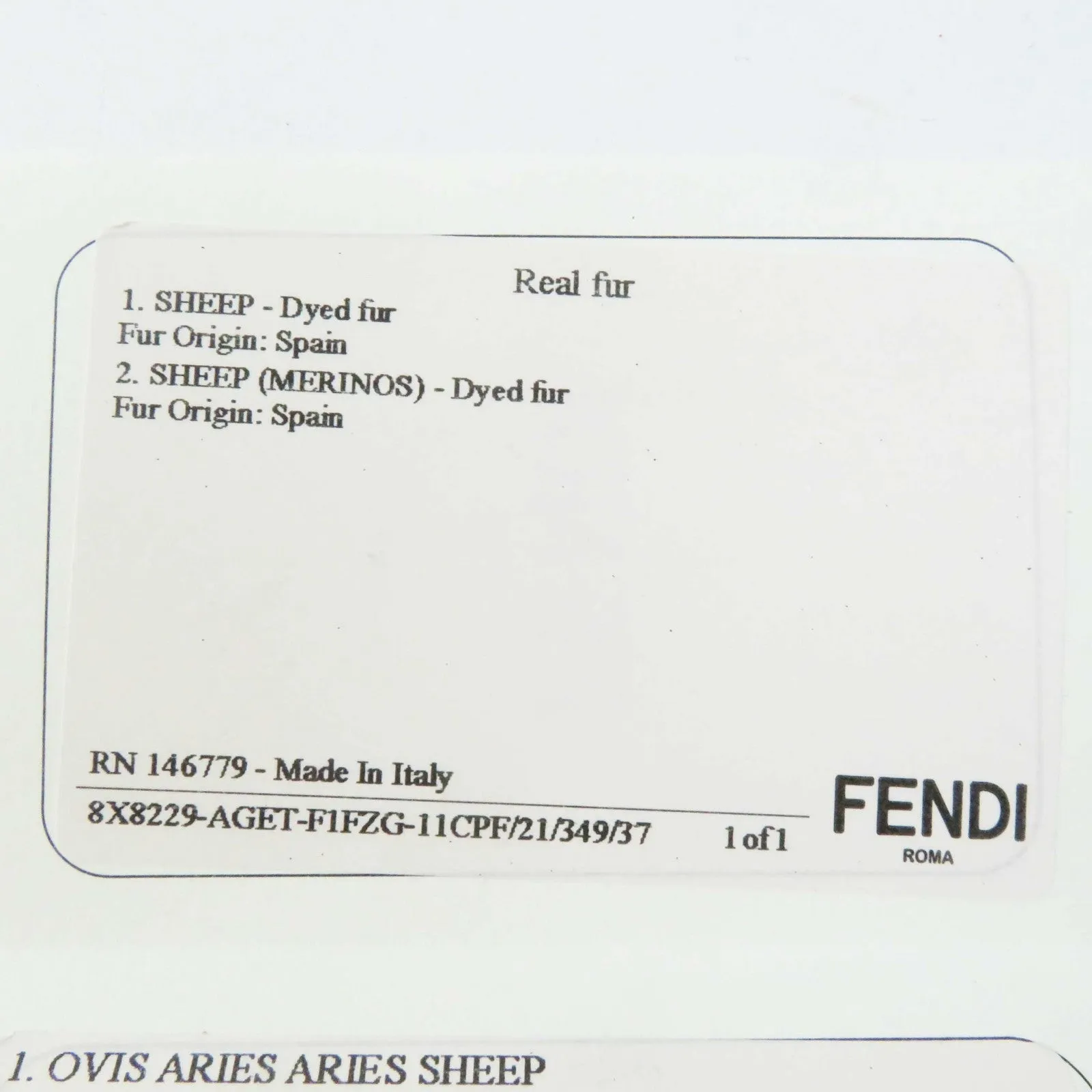 FENDI Sandals 8X8229 Sheep Fur Mouton Red type 37