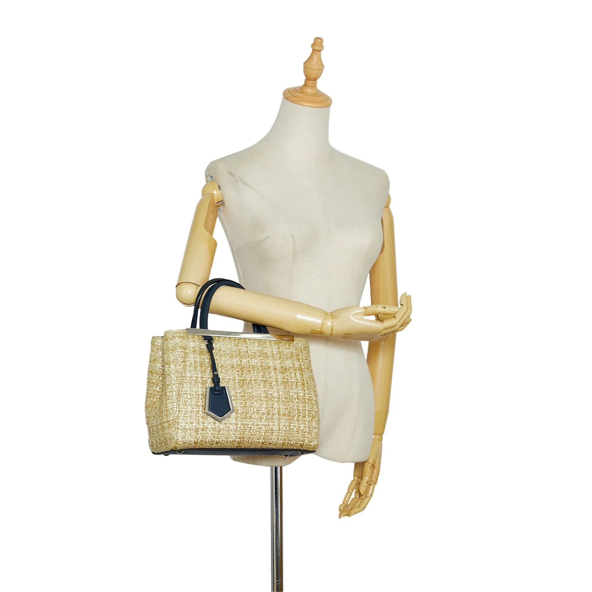 FENDI Small Raffia 2Jours Satchel