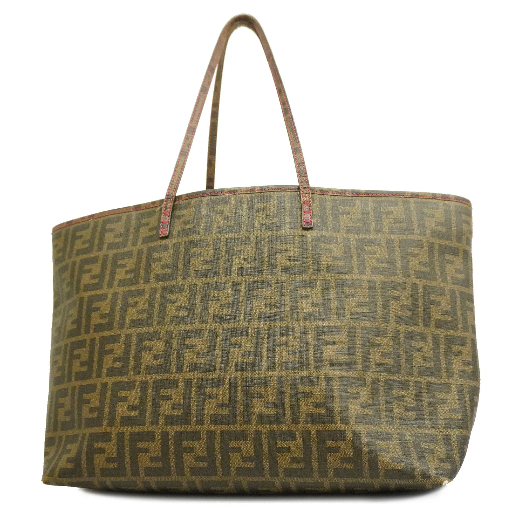 FENDI  Zucca Tote Bag Women's PVC Tote Bag Brown