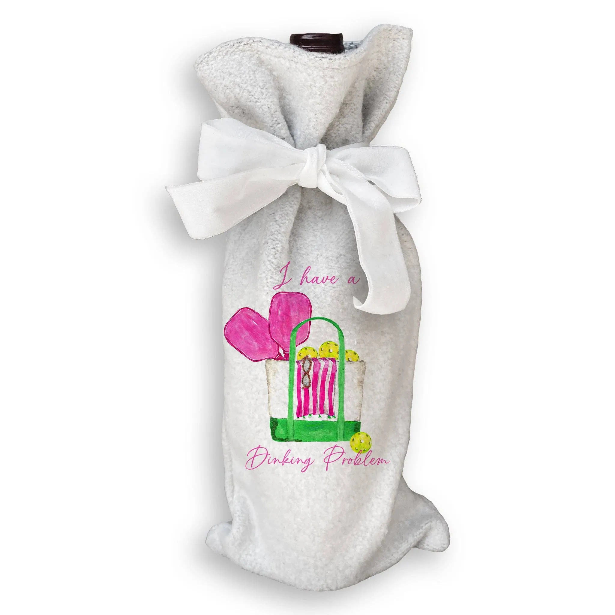 Fleece Wine Bag - Pickleball