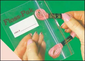 Floss Pak bags - 15 bags   storage ring