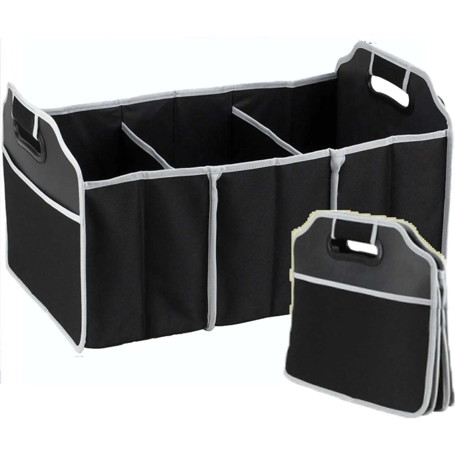 Foldable Travel Car Trunk Boot Organiser (Black)