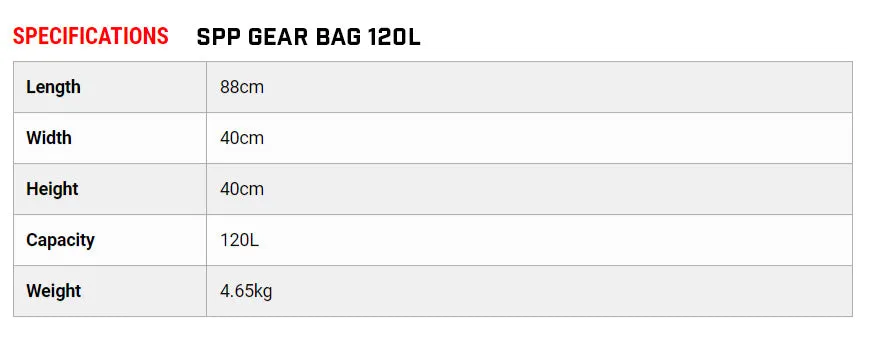 GEAR WHEELIE BAG - 120L - 6 COMPARTMENTS