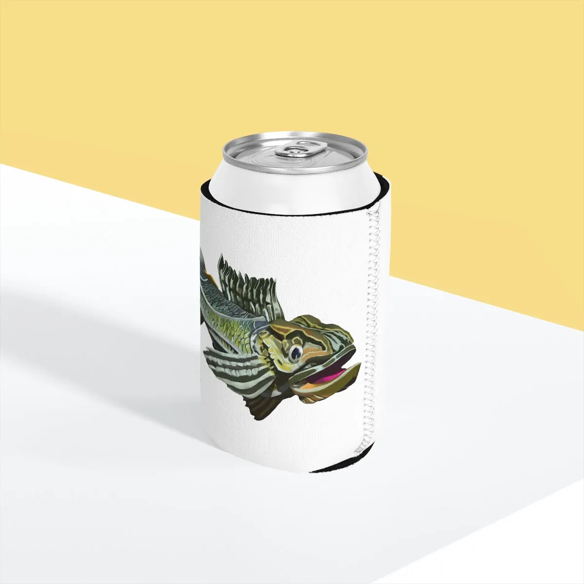 Green Fish Can Cooler Sleeve