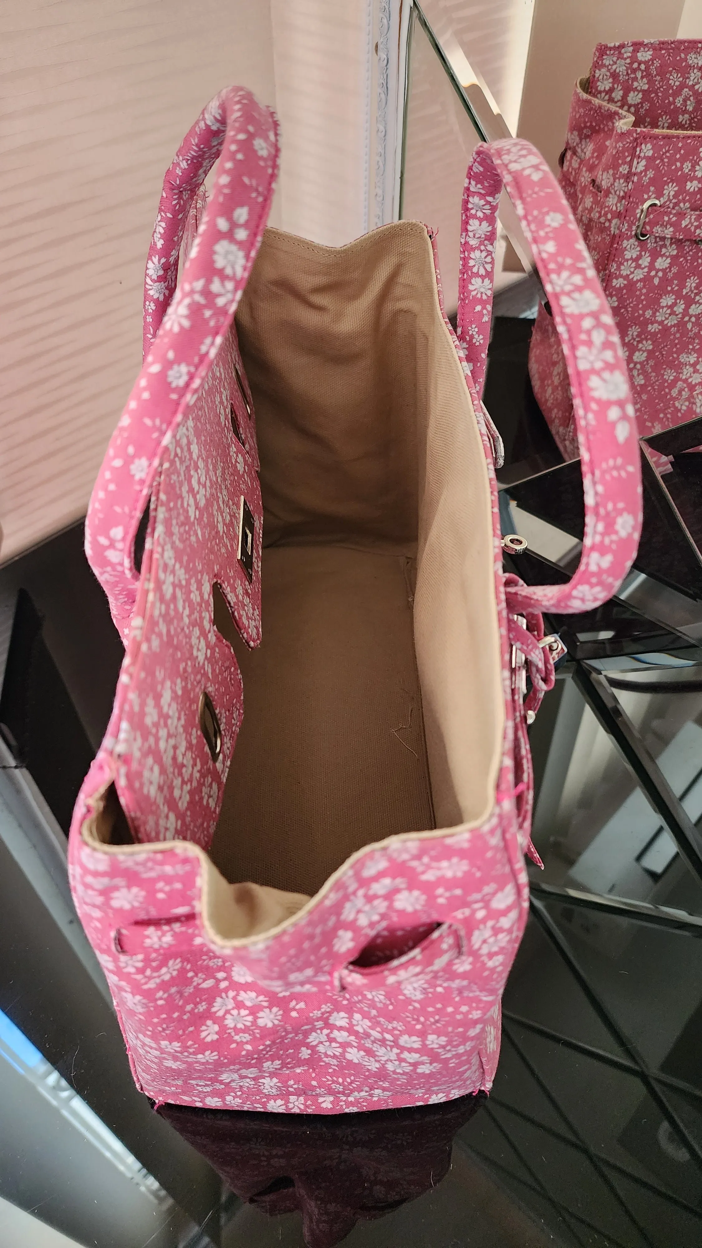 Handmade Cotton printed, Medium size (35cm)_Deep pink