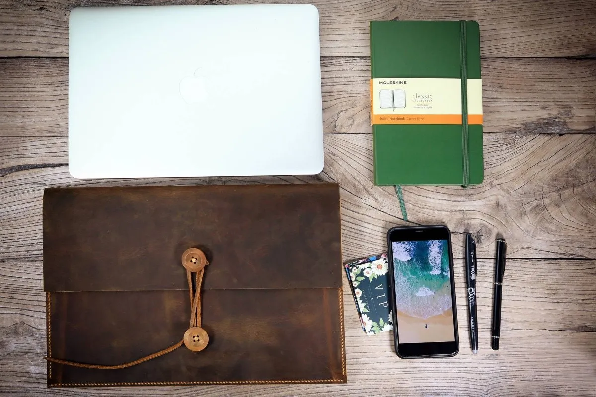 Handmade leather macbook sleeve case for 2024 macbook pro 13 15