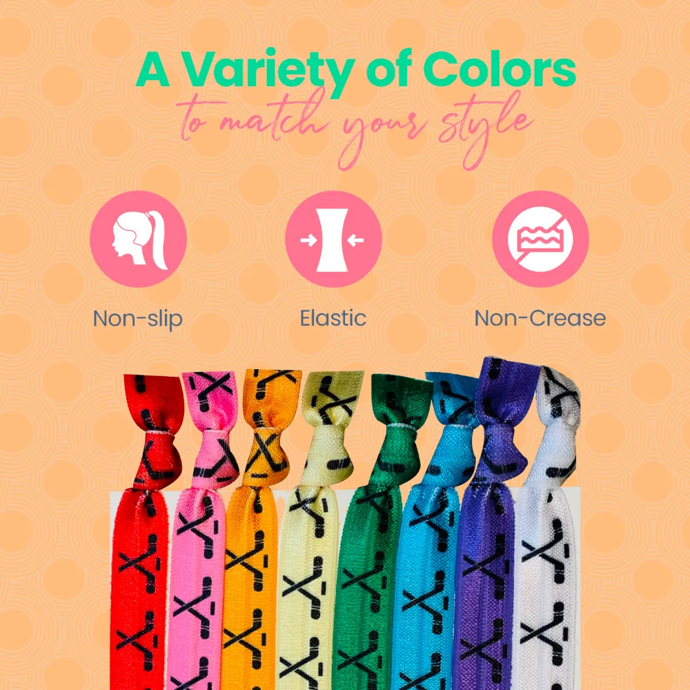 Ice Hockey Hair Ties - Multi Colored