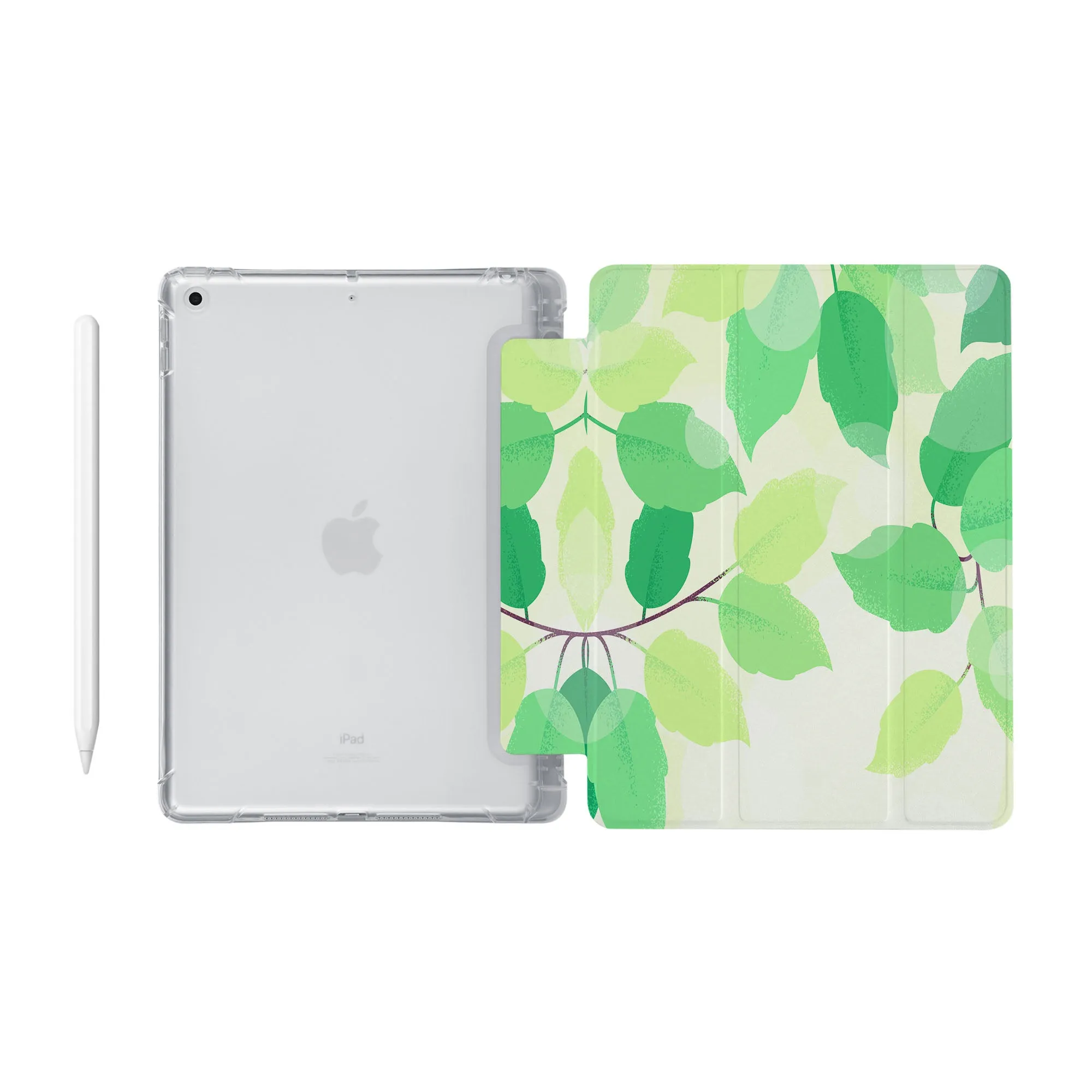 iPad SeeThru Case - Leaves
