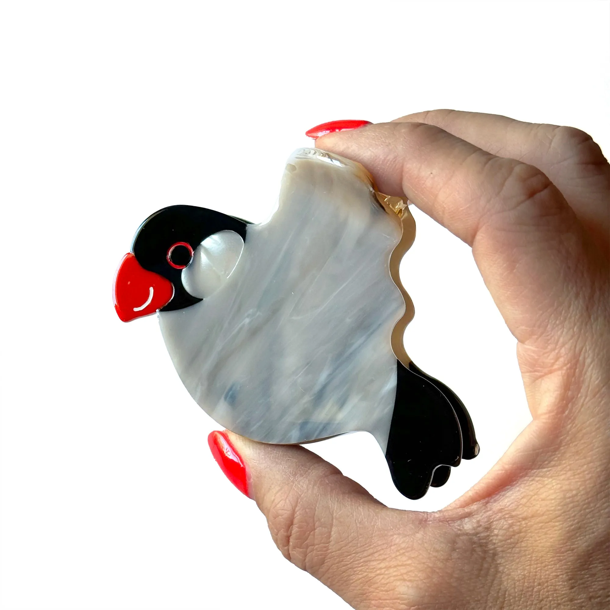Java Sparrow Hair Claw