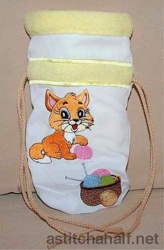 Kitty Drawstring Bag