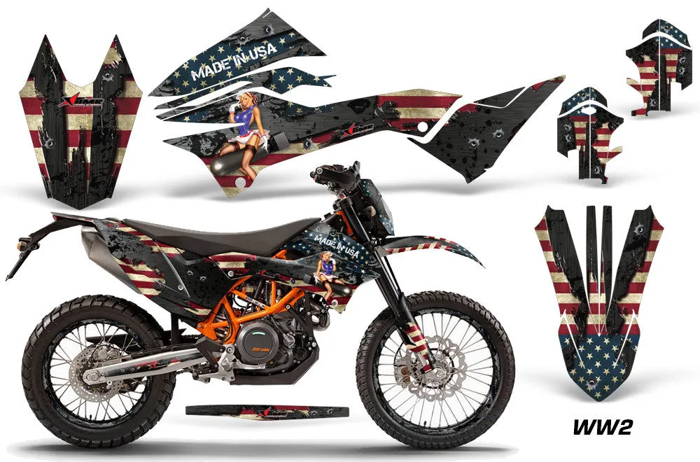 KTM Adventurer 690 Enduro/Enduro R Bike Graphic Decal Kit  2012-2018
