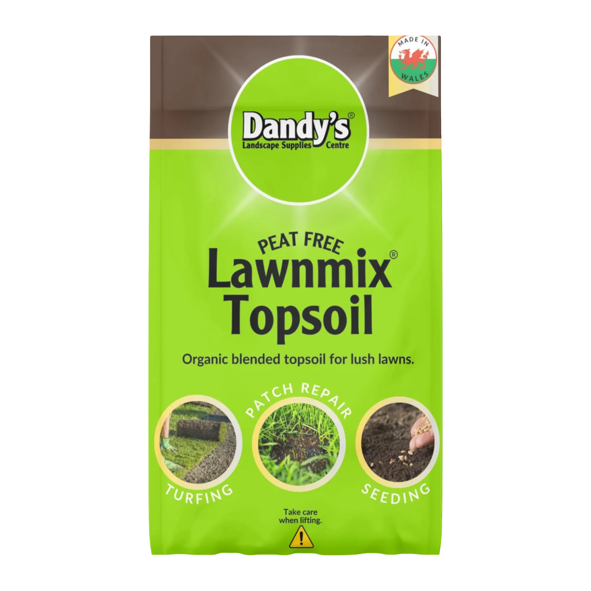 Lawnmix® Welsh Topsoil for lush lawns