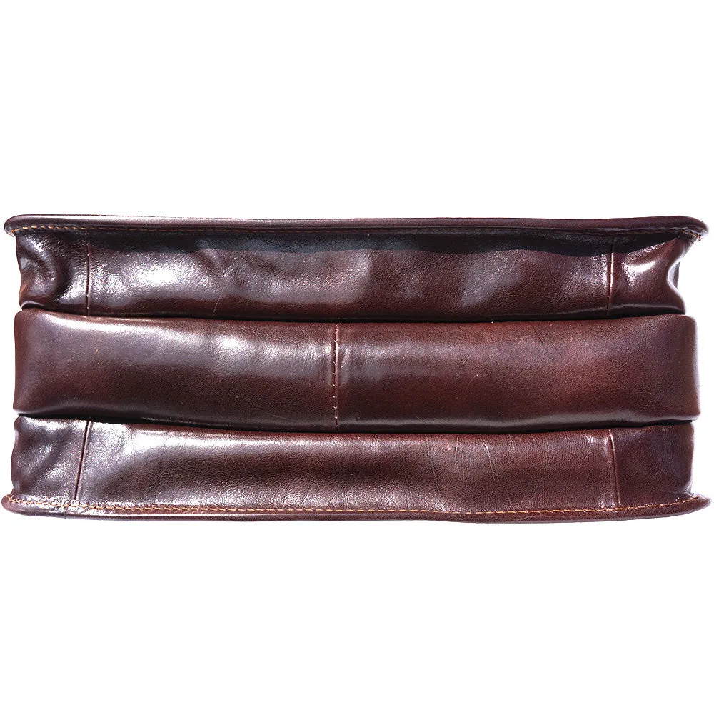 Leather briefcase with Laptop compartment inside