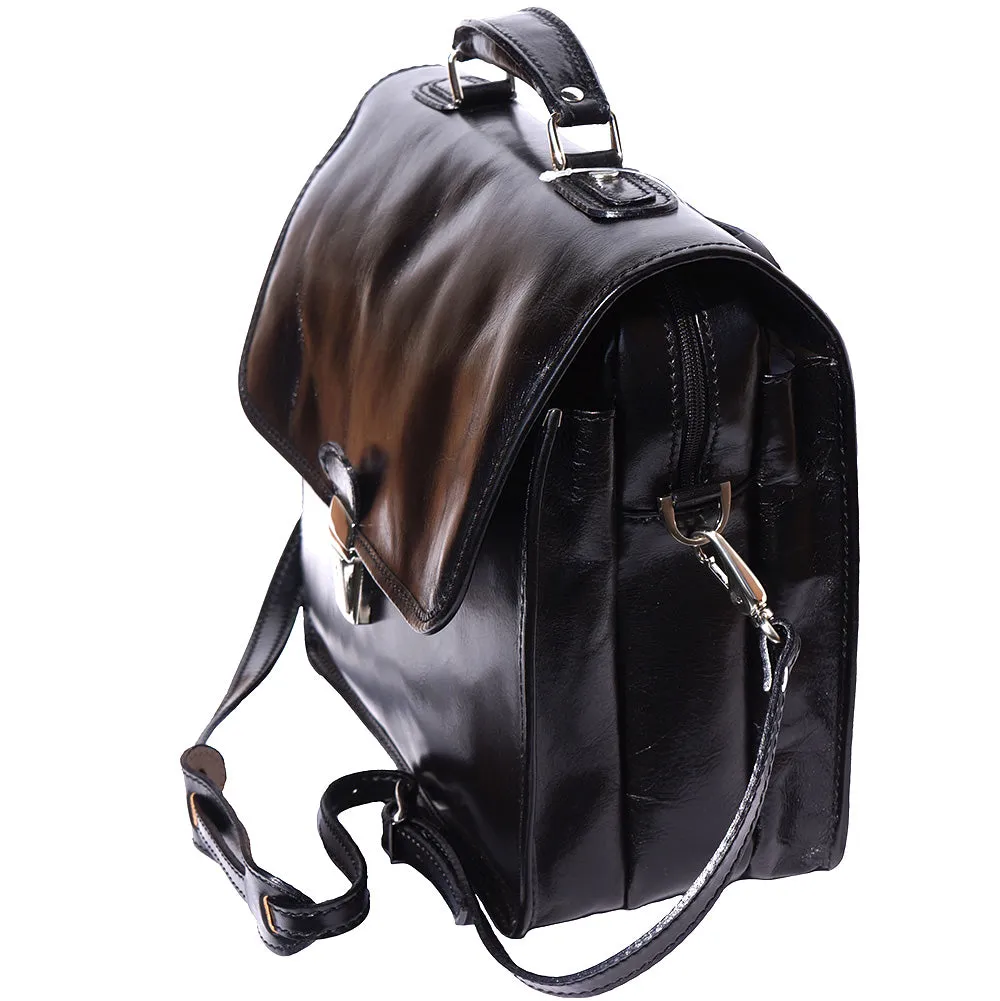 Leather briefcase with Laptop compartment inside