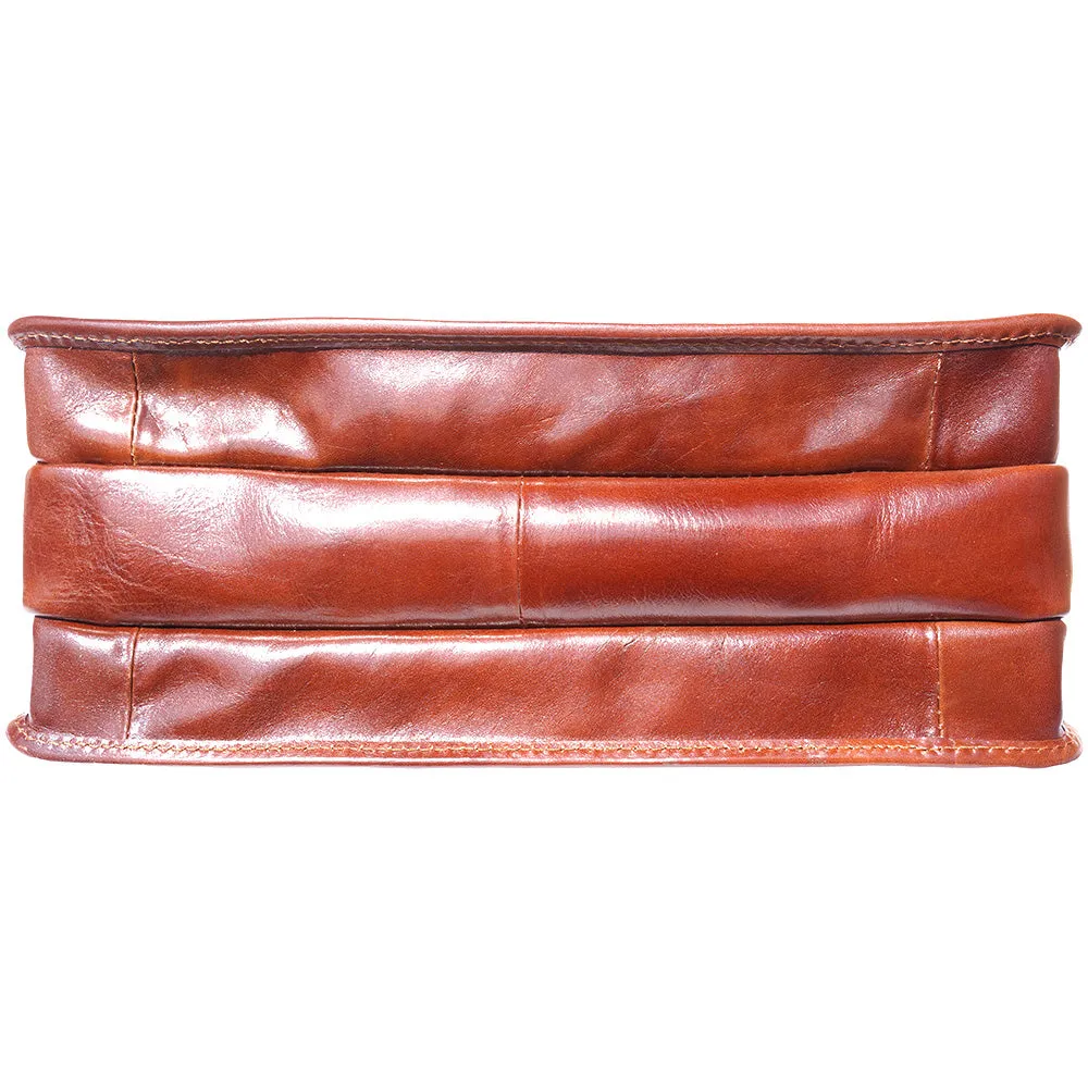 Leather briefcase with Laptop compartment inside
