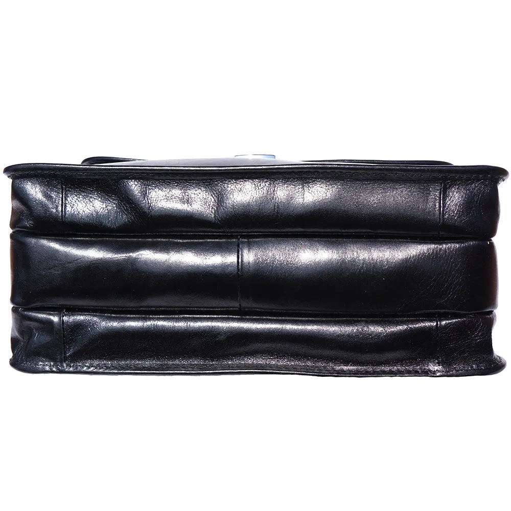 Leather briefcase with Laptop compartment inside