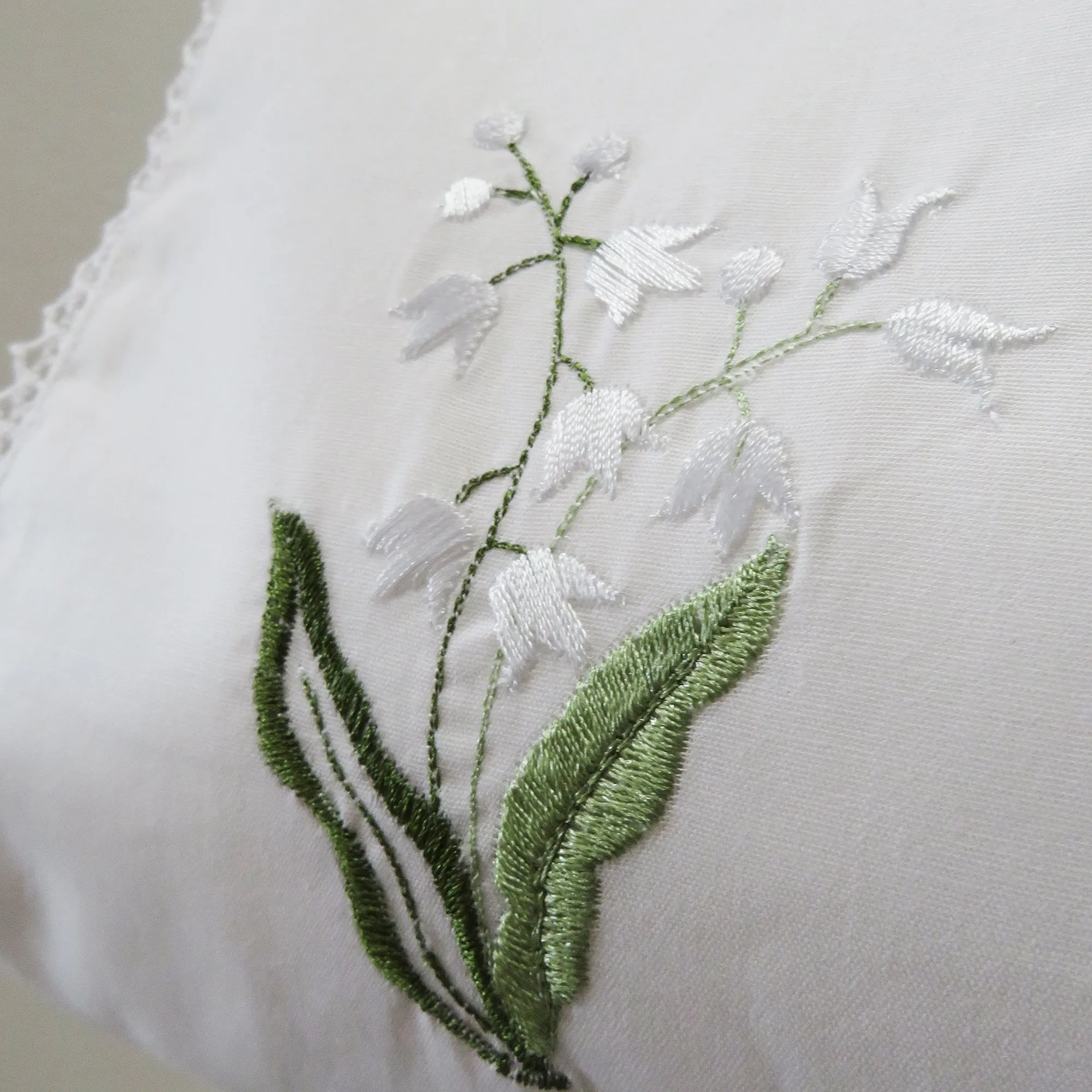 Lily of the Valley Cotton Roll Holder