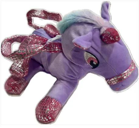 Little Miss Pony Horse Purse Bag with straps and pocket
