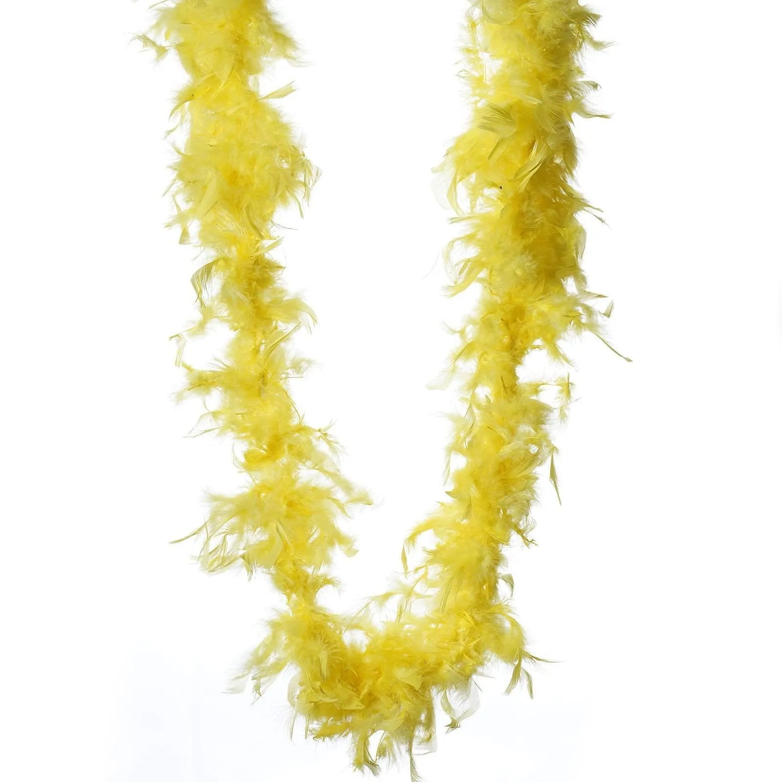 Lush Chandelle Turkey Boas - Lemon Yellow 2 Yards