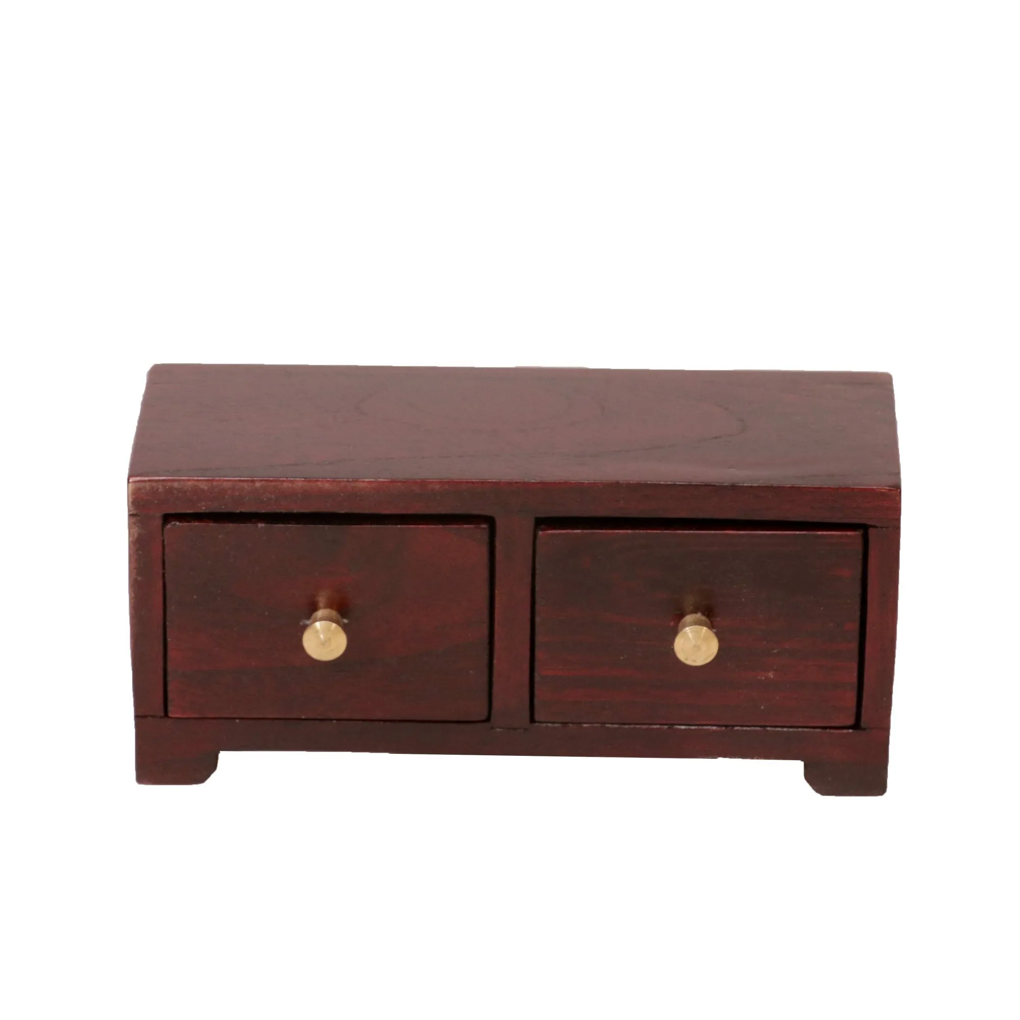 Mahogany Touch 2 Drawer Tabletop Classic Desk Organiser