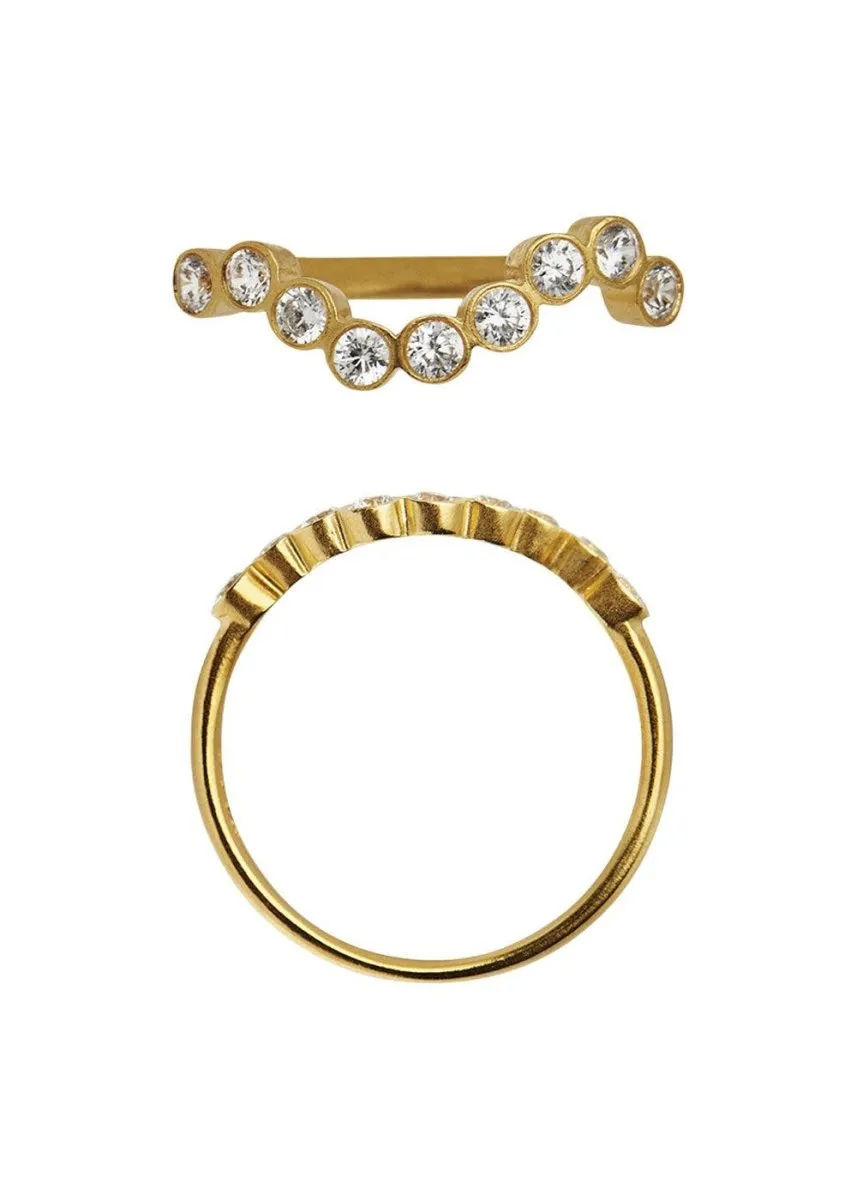 Midnight Sparkle Ring Gold-58 - Gold