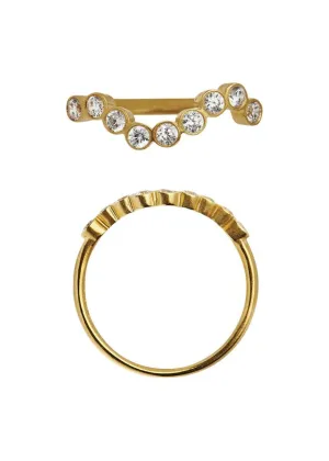 Midnight Sparkle Ring Gold-58 - Gold