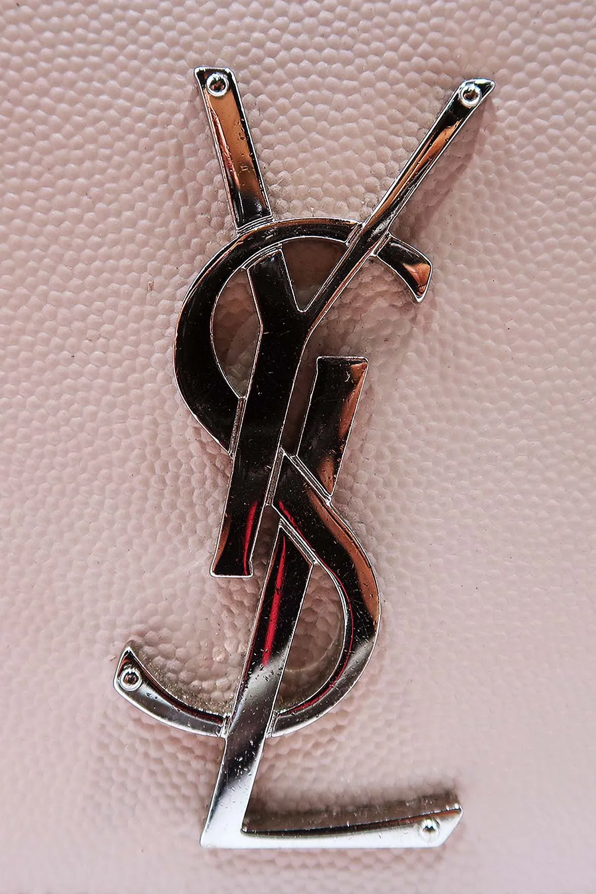 Monogram Medium Kate With Silver Hardware Pale Blush