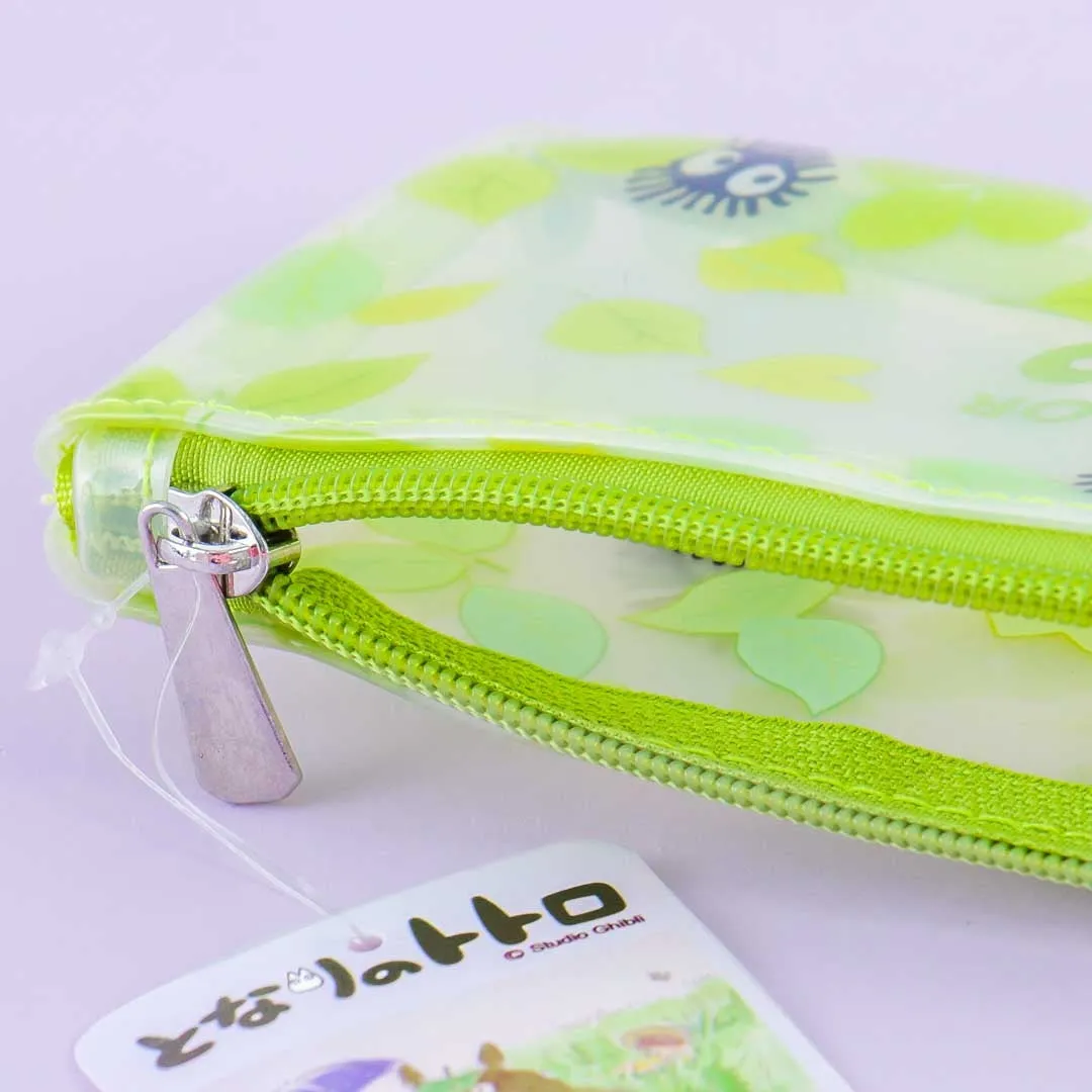 My Neighbor Totoro Clear Pencil Case - Soot Sprites & Leaves