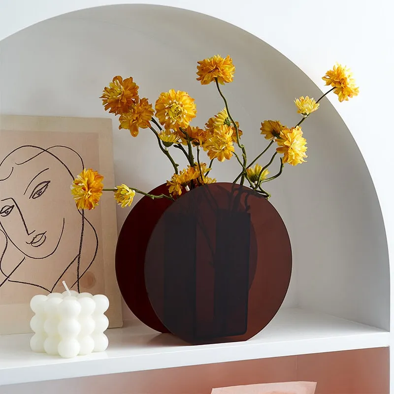 New Wave Acrylic Vase and Desktop Organizer