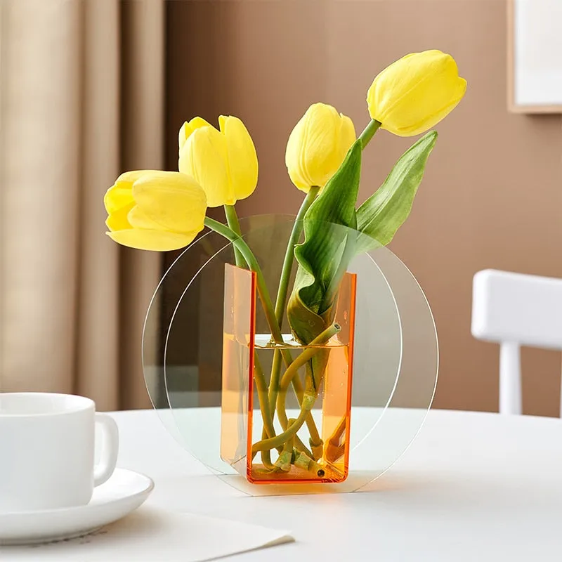 New Wave Acrylic Vase and Desktop Organizer