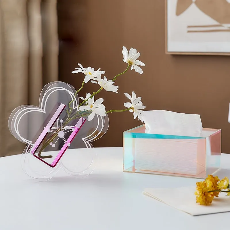 New Wave Acrylic Vase and Desktop Organizer