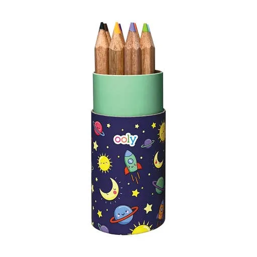 Ooly Draw 'n' Doodle Mini Colored Pencils   Sharpener | Set of 12
