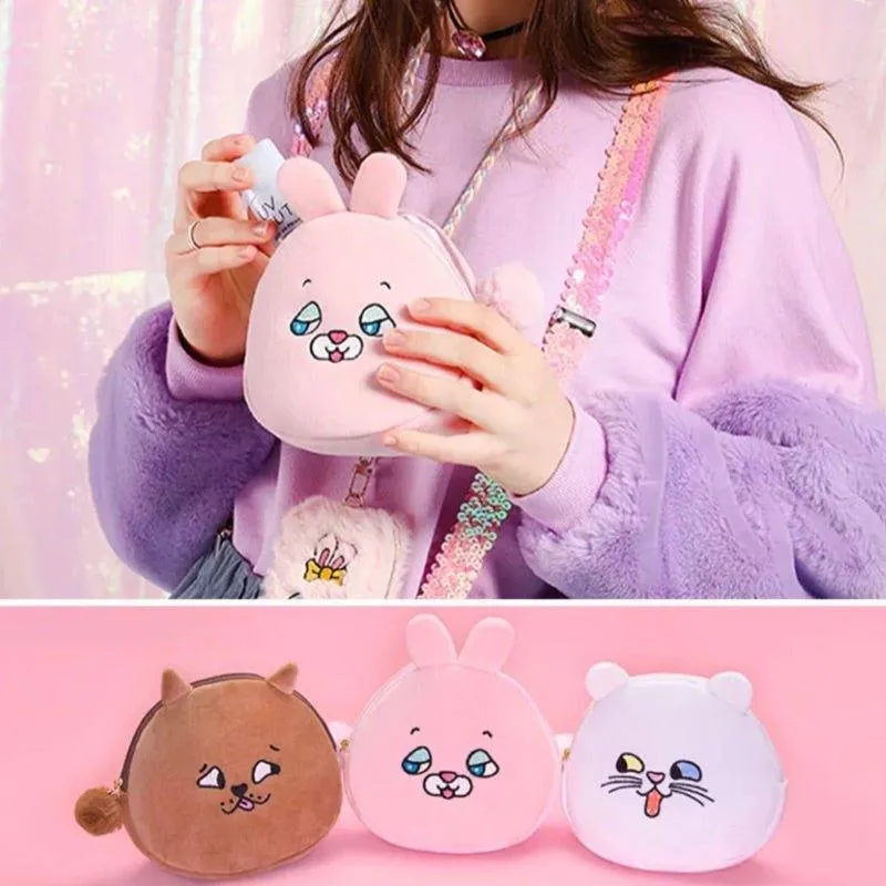 Original Animals Cats Rabbit Dogs Funny Shell Bags Harajuku Style Cosmetic Bag Storage Bag NP-HXTQA-103