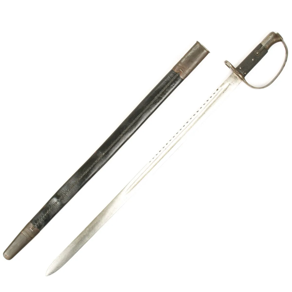 Original British P-1879 Martini-Henry Saw Back Sword Bayonet with Scabbard