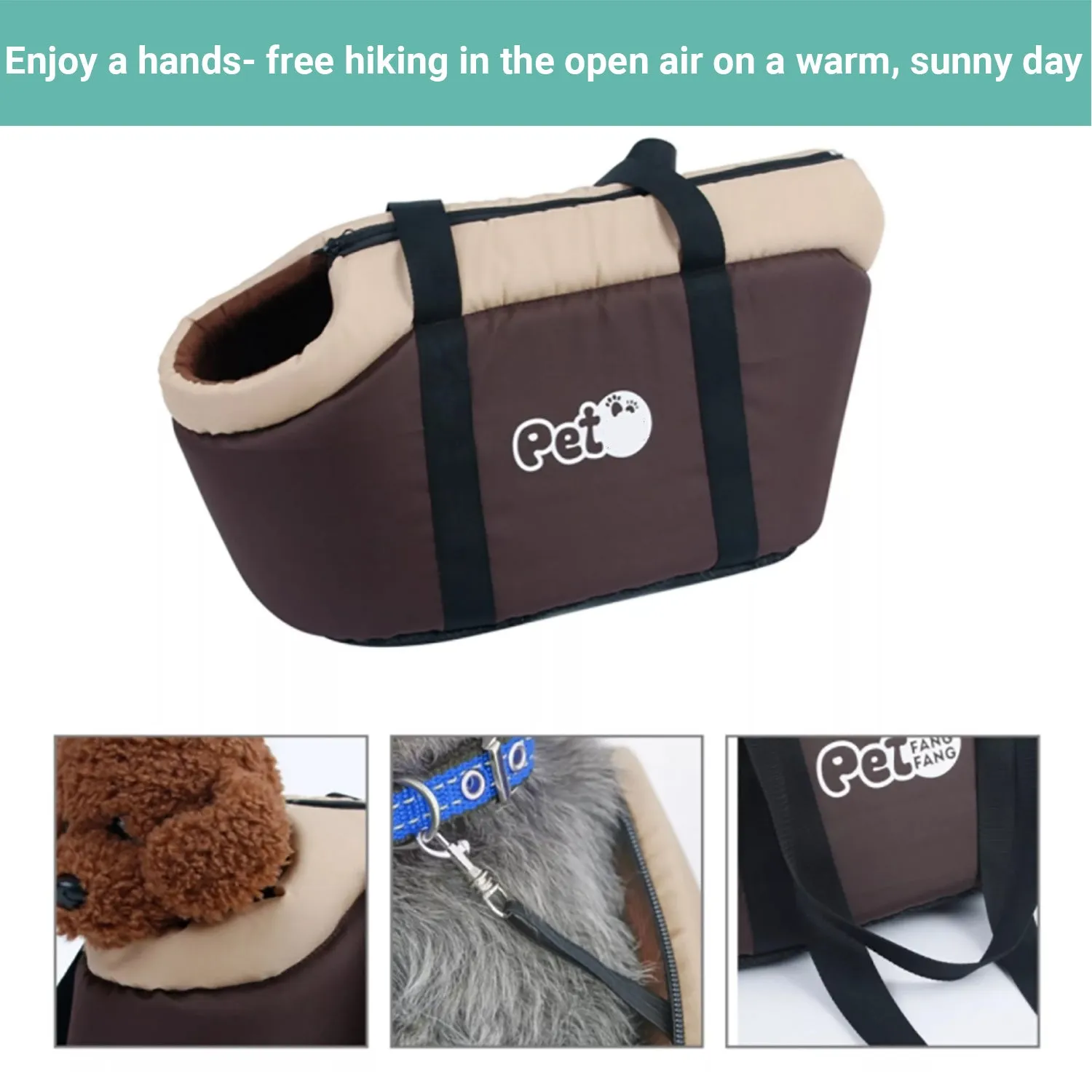 Pipers Pet Carrier Purse Warm Sponge Travel Bag Cat Dog Portable Warm Tote