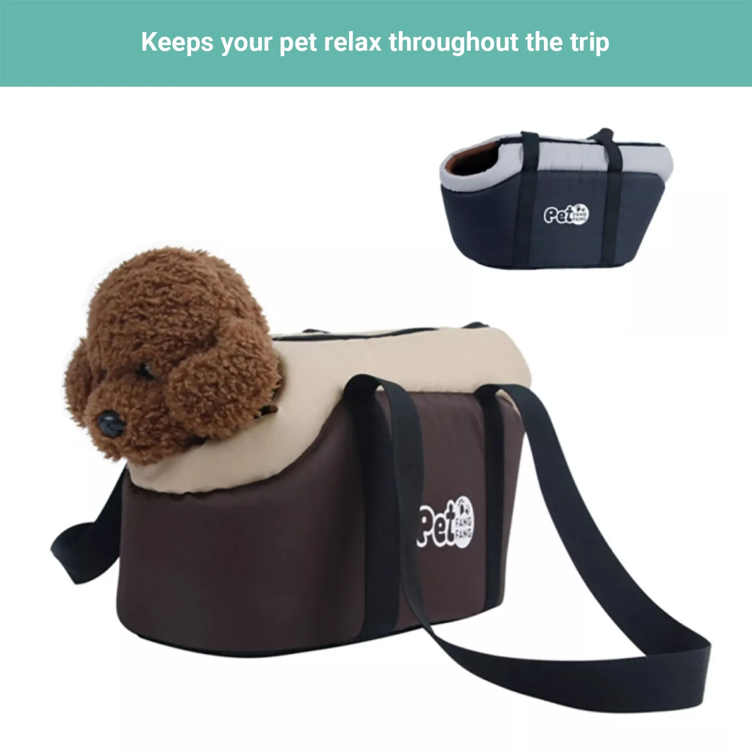Pipers Pet Carrier Purse Warm Sponge Travel Bag Cat Dog Portable Warm Tote