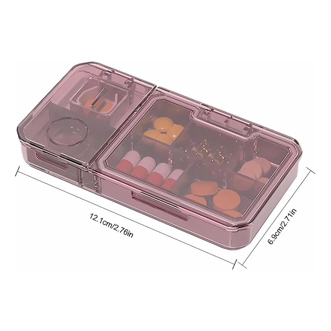 Portable Multipurpose Pill Box | Pill Cutter, Pill Crusher, Pill Splitter
