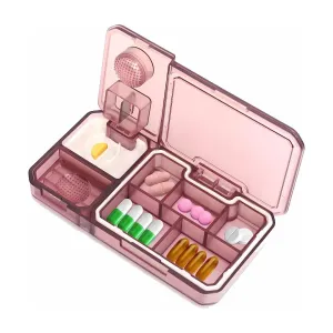 Portable Multipurpose Pill Box | Pill Cutter, Pill Crusher, Pill Splitter