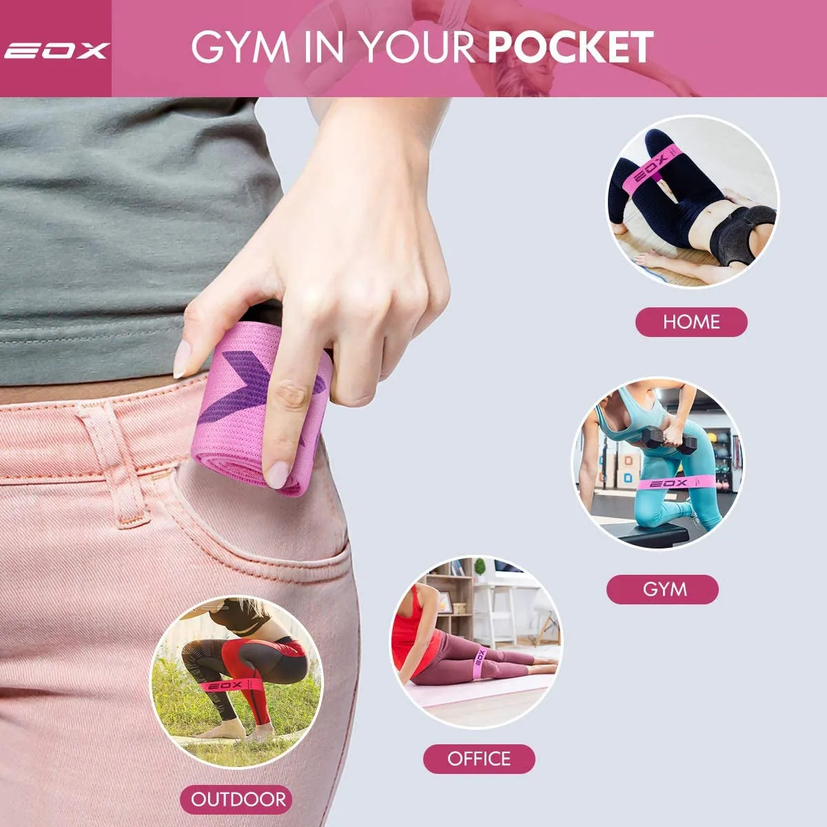 PowerTone Pink Resistance Band