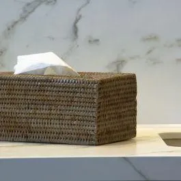 Rect Tissue Box Holder | Old Grey