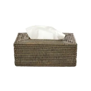 Rect Tissue Box Holder | Old Grey