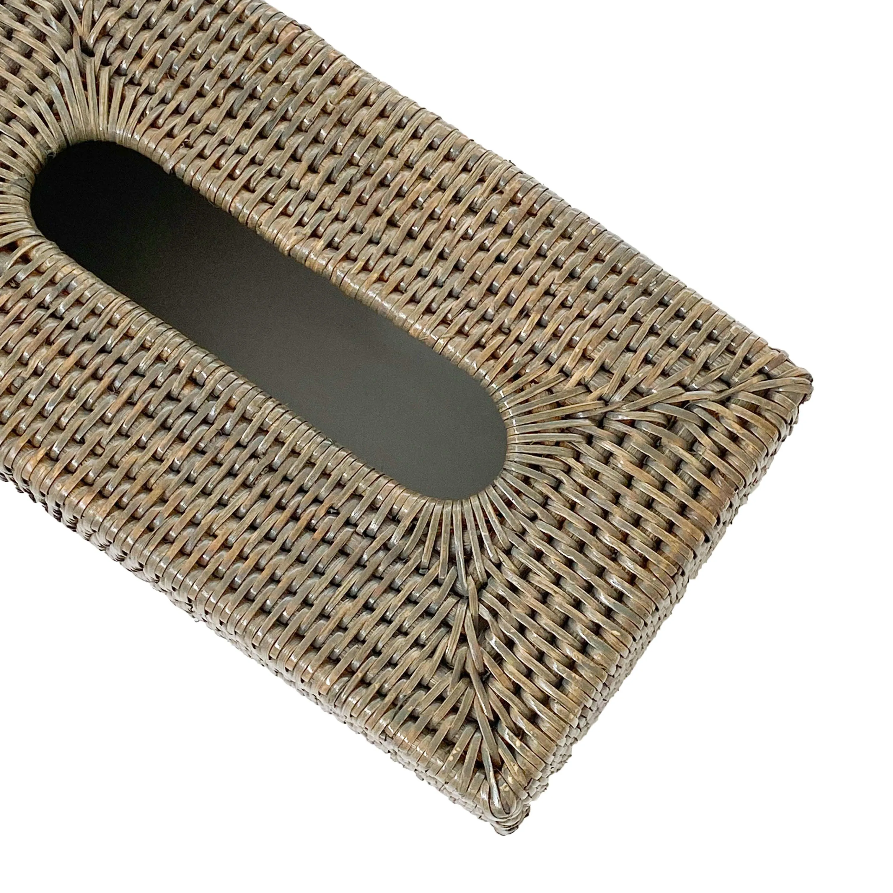 Rect Tissue Box Holder | Old Grey