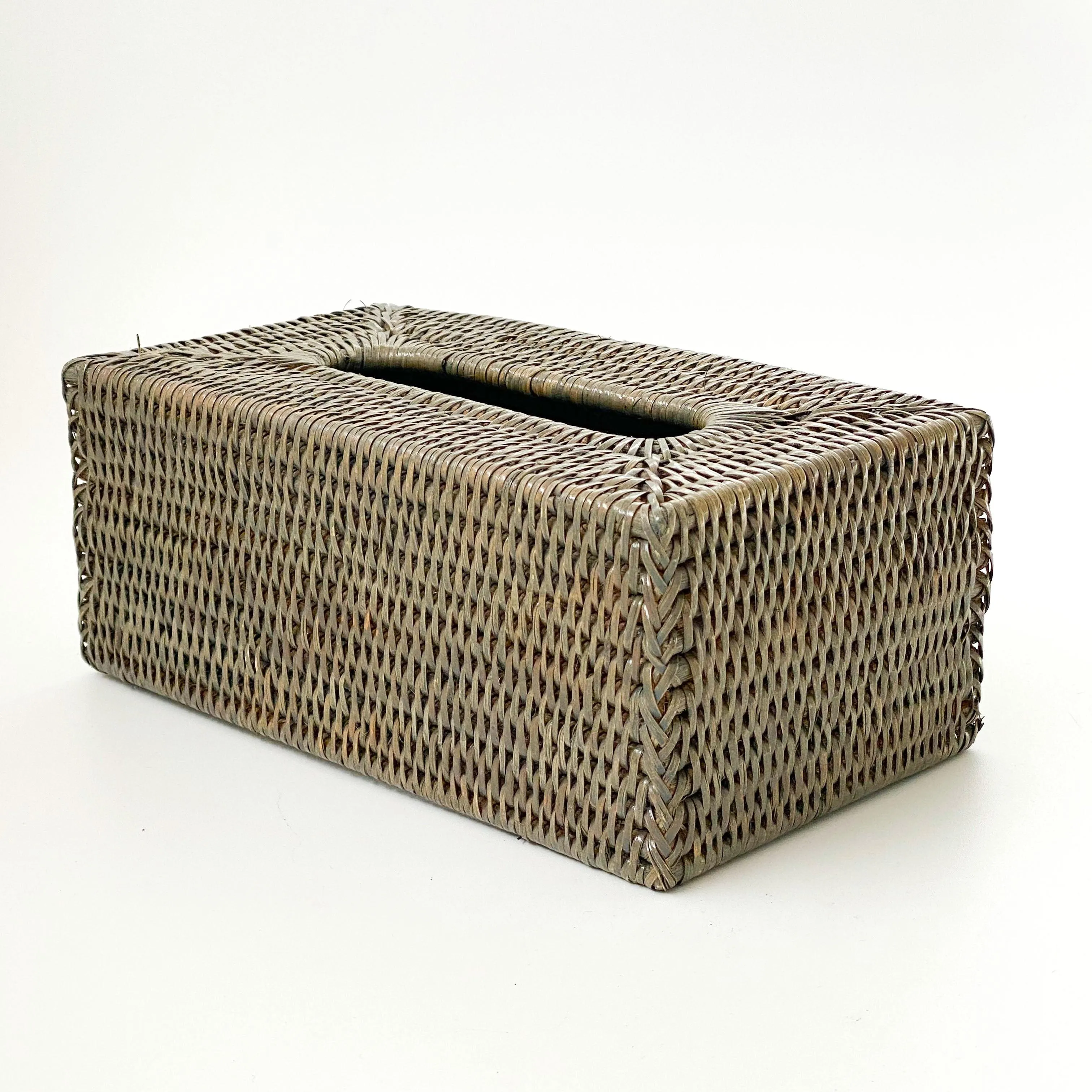 Rect Tissue Box Holder | Old Grey