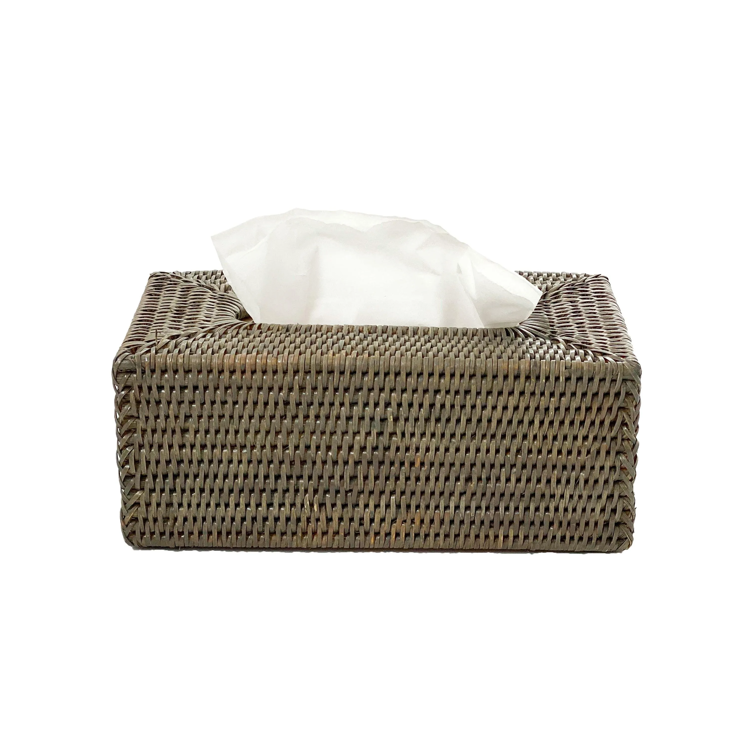 Rect Tissue Box Holder | Old Grey