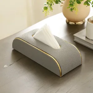 Relca Leather Tissue Box - Grey