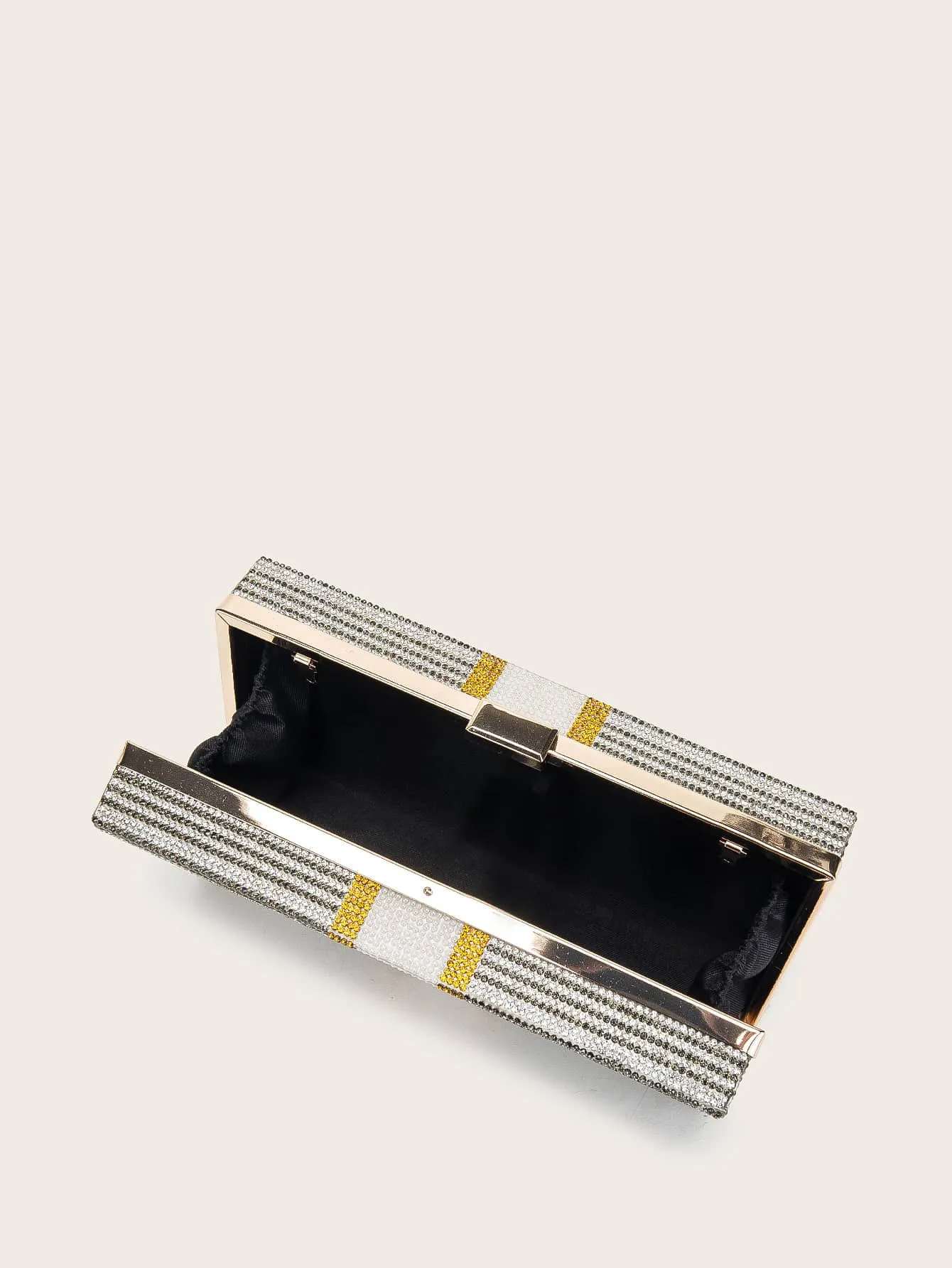 Rhinestone Money Design Clutch Bag