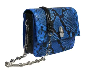 Roberto Cavalli HXLPG4 080 Blue Shoulder Bag