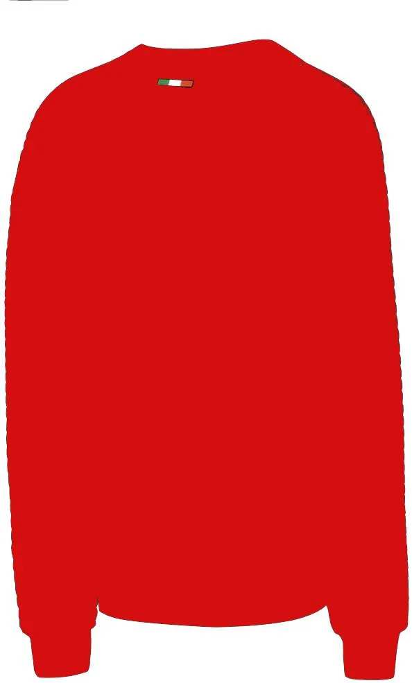 Scuderia Ferrari Crewneck Quilt Arm Men's Sweatshirt - Red/Black