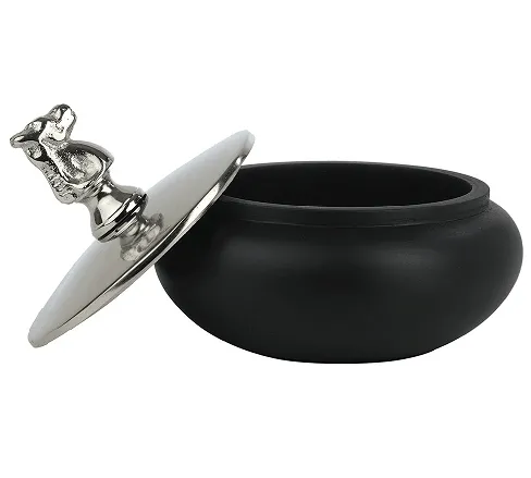 Shogi Storage Box Large in Silver & Black